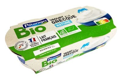 Pâturages BIO řecký jogurt 2x150g