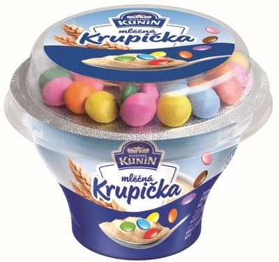 Mlékárna Kunín Mléčná krupička s čokoládovým dražé