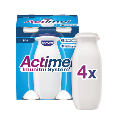 Actimel Probiotický jogurtový nápoj s vitamíny bílý 4x100g