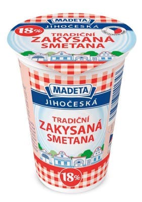 Madeta Jihočeská zakysaná smetana 18%