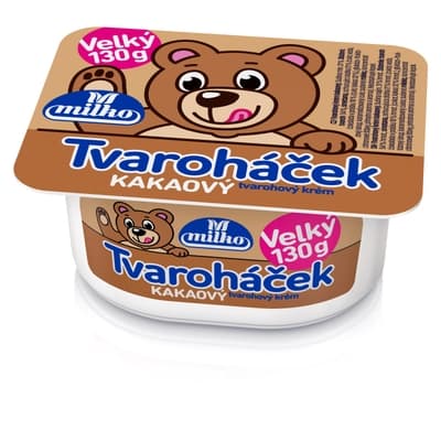 Milko Tvaroháček Tvarohový krém kakaový velký