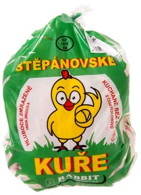 Kuře celé bez drobů, mražené