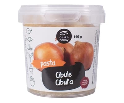 České houby Pasta cibule