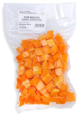 Dýně máslová krájená kostky, vakuové balení