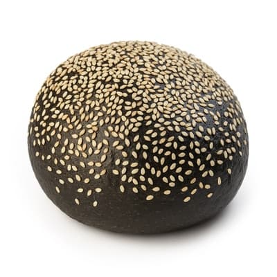Bulka černá se sezamem hamburger velká 120 g