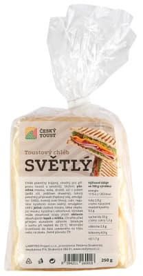 Český toust Toustový chléb, světlý