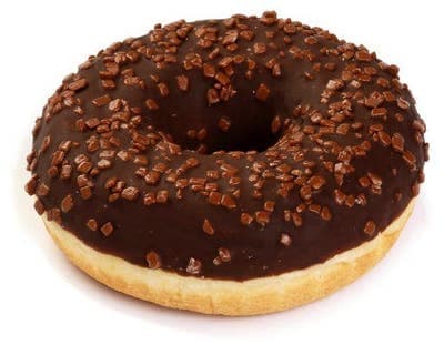 Donut s čokoládovou příchutí