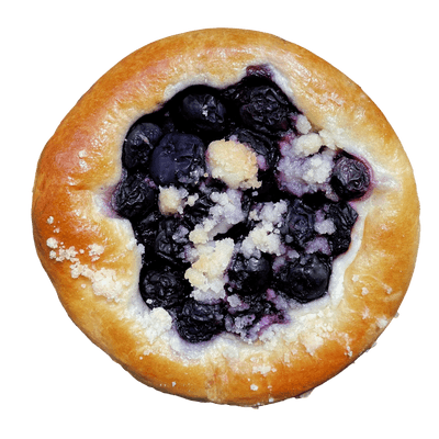 Krusta Moravský máslový koláček, borůvka