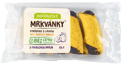 Hukvaldské Mrkvánky bezlepkové s povidlovou náplní 150.0 g