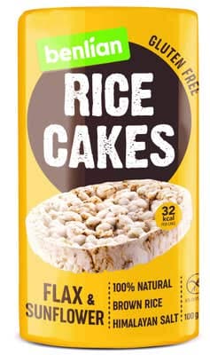Benlian Rice cakes - lněné semínko a slunečnice 100.0 g