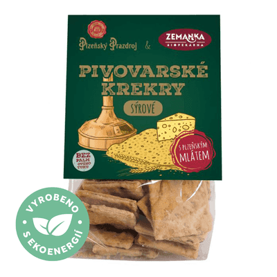 Biopekárna Zemanka Pivovarské krekry sýrové