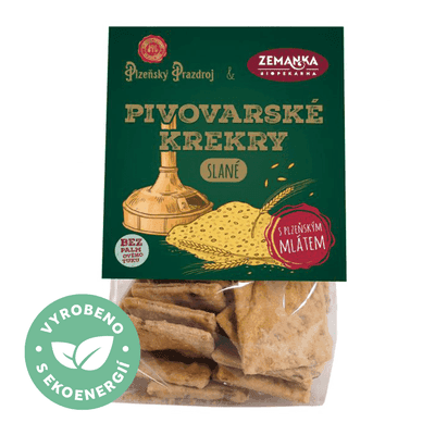 Biopekárna Zemanka Pivovarské krekry slané