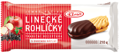 Klasa Linecké rohlíčky polomáčené s ovocnou náplní