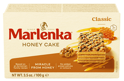 Marlenka Medový dortík s vlašskými ořechy
