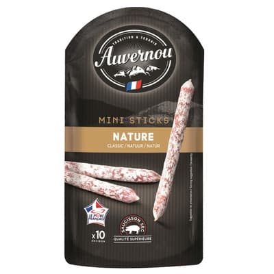 Monoprix Sušené klobásy Nature, 10ks