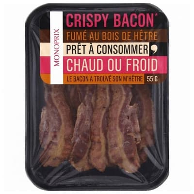 Monoprix Uzená slanina na bukovém dřevě 55.0 g
