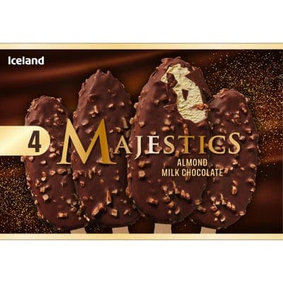 Iceland Majestics zmrzlina s belgickou čokoládou a mandlemi 4ks