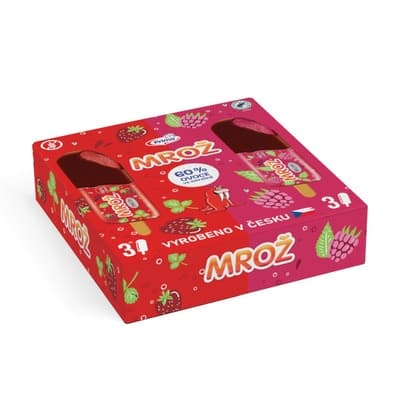 Mrož jahoda, malina multipack 6x50ml
