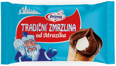 Prima Tradiční zmrzlina od Mrazíka (kornout)