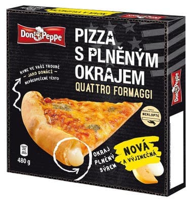 Don Peppe Pizza s plněným okrajem Quattro Formaggi