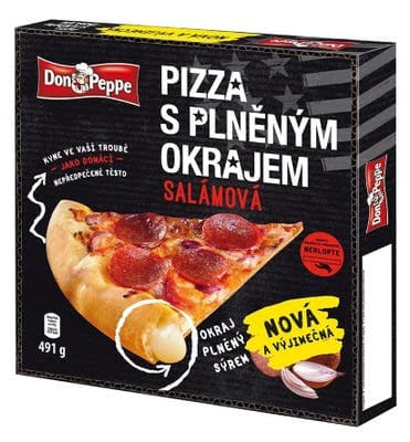 Don Peppe Pizza s plněným okrajem Salámová