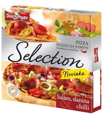 Don Peppe Selection Pizza Salám & Slanina & Chilli