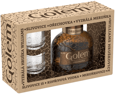 Golem Ořechovka 30 % 500 ml + sklo 2 ks 500.0 ml