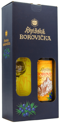 Spišská Borovička 38% 700 ml + sklo