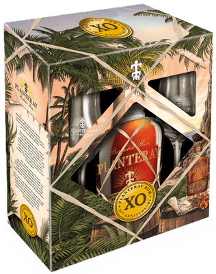 Planteray X.O. 40 % 700 ml + sklo 2 ks 700.0 ml