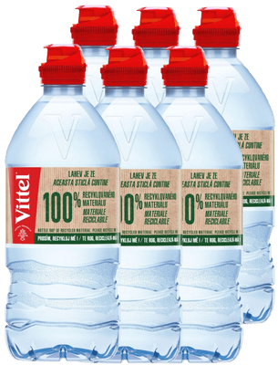 Vittel® SPORT Minerální voda neperlivá rPET, 6 x 750 ml