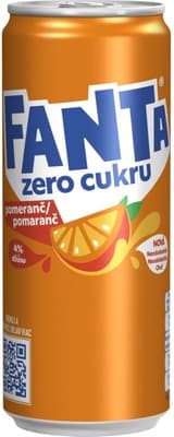Fanta Zero cukru pomeranč 330.0 ml