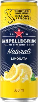 San Pellegrino Limonata citron, plech