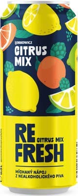Lobkowicz Refresh Citrus Mix plech 500.0 ml