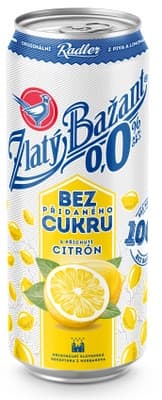 Zlatý Bažant 0,0% citron, plech
