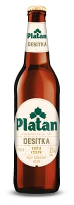 Platan 10, světlé výčepní, sklo