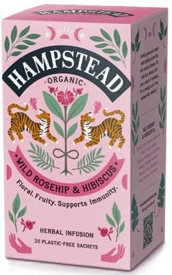 Hampstead Tea BIO šípkový čaj s ibiškem 20ks 20.0 ks
