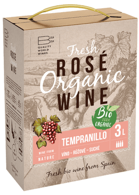 Vinařství Velké Bílovice BIO Tempranillo BIB, růžové