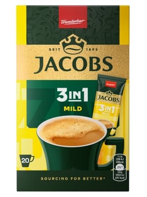 Jacobs 3v1 Mild 20x11,1g box 20.0 dávek