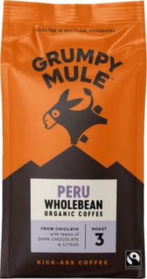 Grumpy Mule BIO Peru SCA 84 zrnková káva Arabica