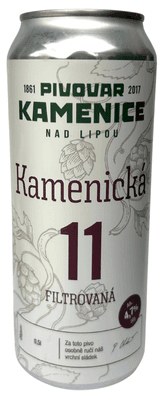 Pivovar Kamenice nad Lipou Kamenice 11° plech