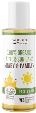 Wooden Spoon Baby & Family dětský organický olej po opalování 100 ml