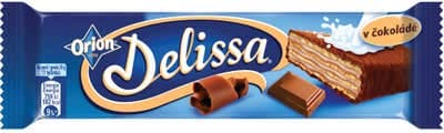 ORION Delissa oplatka s kakaovou náplní máčená v mléčné čokoládě