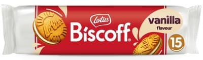 Lotus Biscoff plněné sušenky s krémem s příchutí vanilky