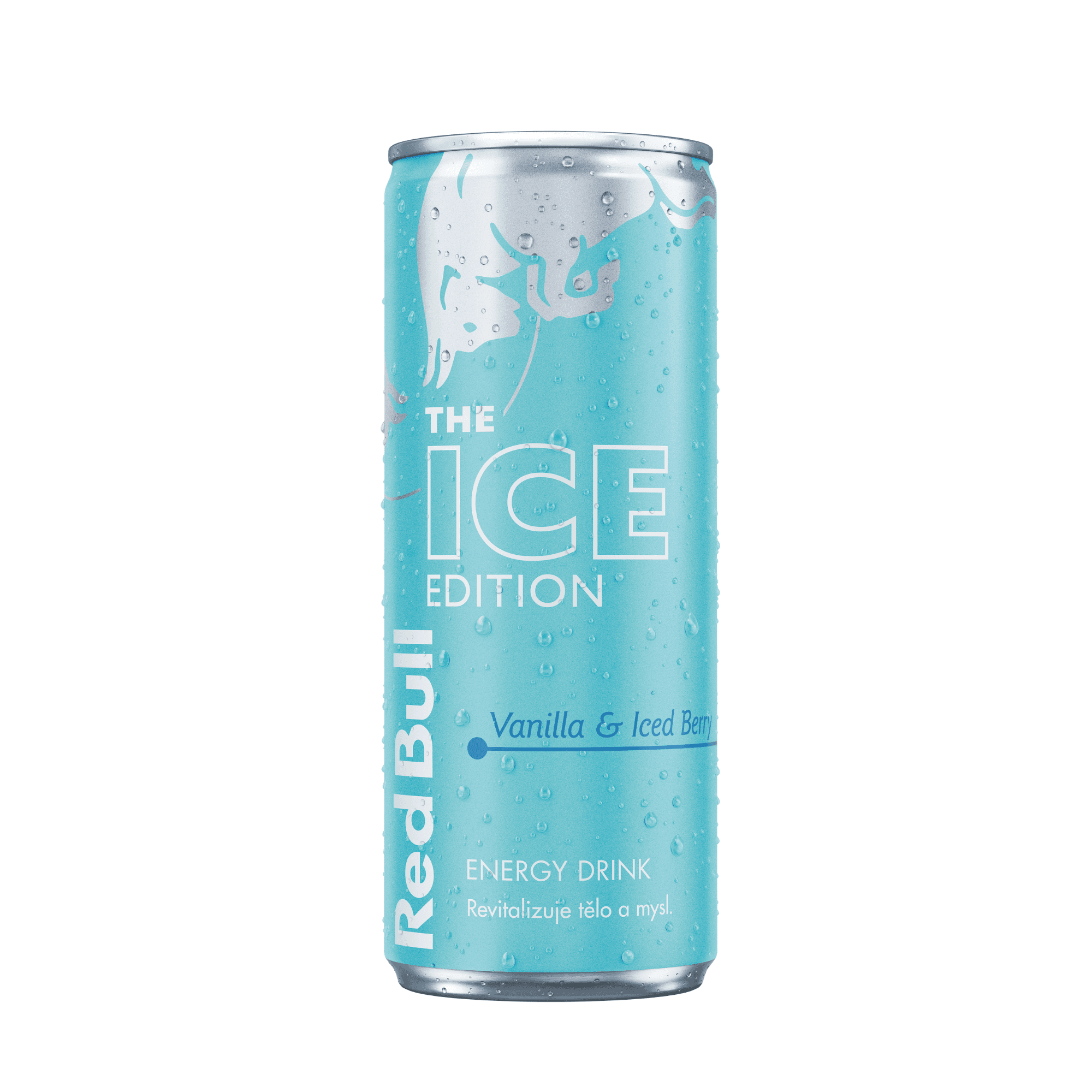 Red Bull Ice s příchutí vanilky a ledové borůvky