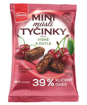 Semix Mini müsli tyčinky s višněmi bez lepku