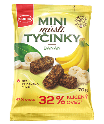 Semix Mini müsli tyčinky Banán bez lepku