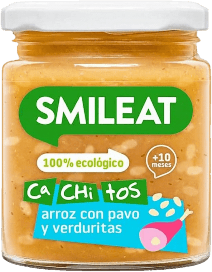 Smileat BIO Příkrm krůta s rýží a zeleninou s extra panenským olivovým olejem