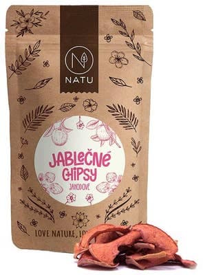 Natu Jablečné chipsy jahodové