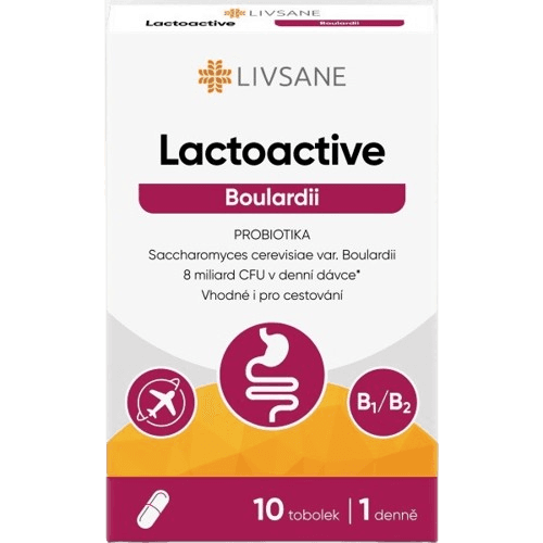 LIVSANE Lactoactive Boulardii PROBIOTIKA tob.10