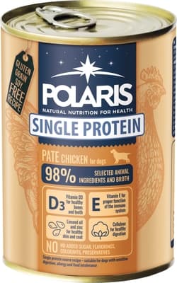 Polaris Single Protein Paté konzerva pro psy kuřecí